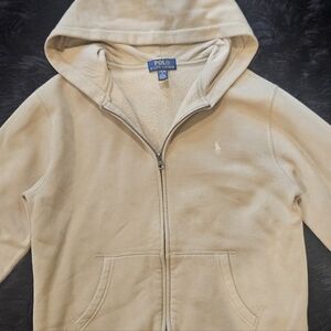 Polo by Ralph Lauren Kids Beige Zip-Up Hoodie